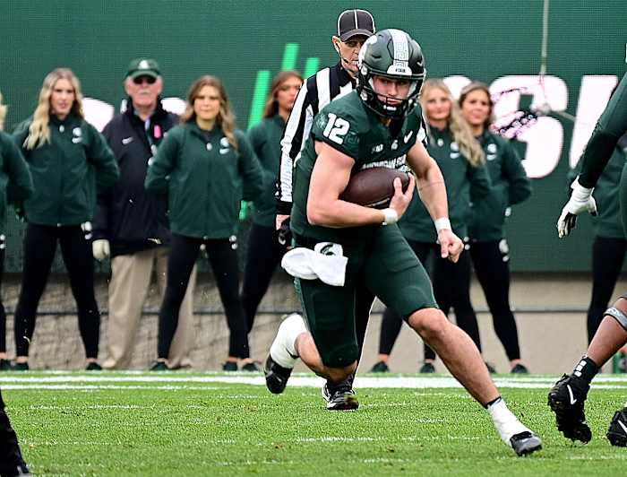 NU vs. MSU 2023 - Katin Houser runs